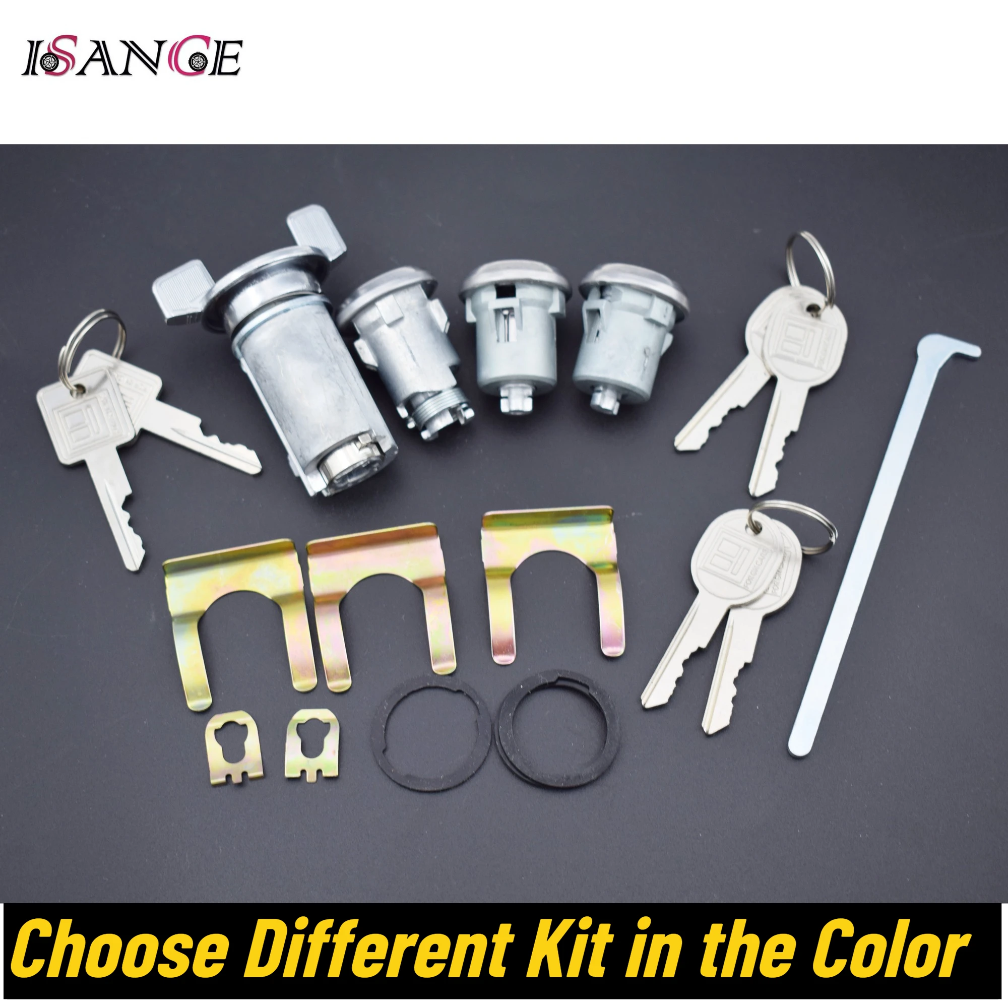 Ignition or Door or Trunk Lock Cylinder Keys Barrel Kit For Chevrolet Buick GMC Cadillac Pontiac Oldsmobile Camaro Impala Malibu