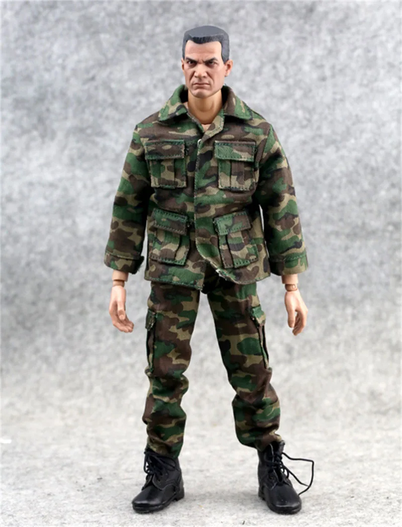 1/6 Scale ทหารชายกองทัพเรนเจอร์เสื้อผ้า Marine Corps พิเศษ Battle Camouflage Combat Uniform สำหรับ12 ''Action Figures Body