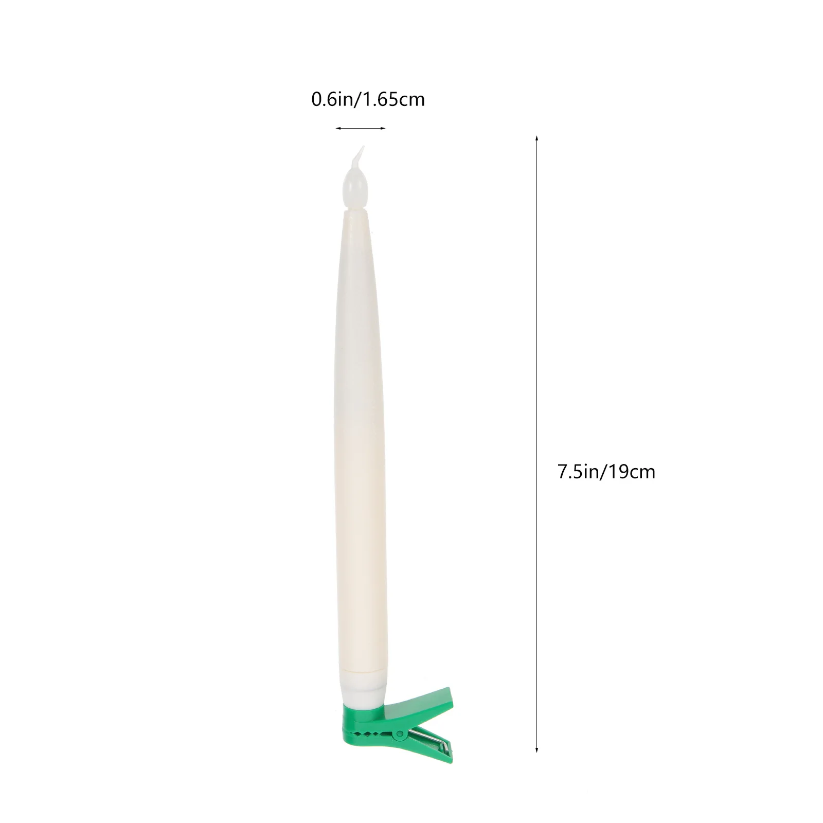 6 قطعة أضواء كهربائية واقعية وميض LED تفتق الشموع للمنزل حفل زفاف LED الشمعدانات العصي وهمية #3