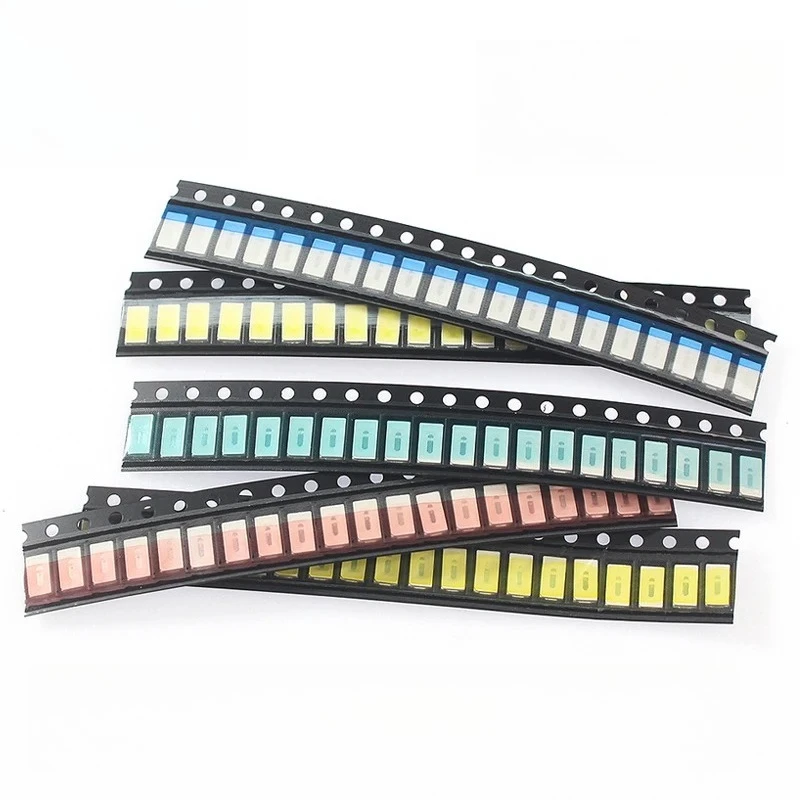5 ألوان X 20 قطعة SMD LED عدة 1206 0603 0805 1210 5730 صمام ثنائي باعث للضوء أحمر أبيض أصفر أخضر أزرق لتقوم بها بنفسك مجموعة متنوعة 100 قطعة