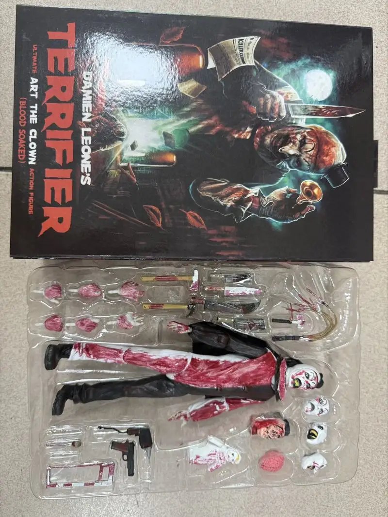

NECA Terrifier Art The Clown Action Figure 7 Inch Articulated Movable Collectible Figurine Desktop Decoration For Horror Fans