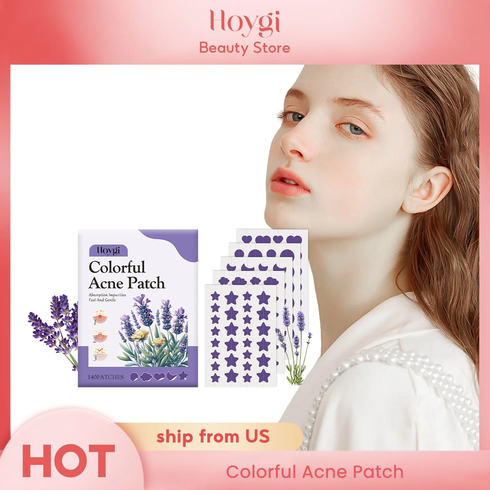 Star Shape Pimple Hydrocolloid Acne Cover Sticker Concealer Face Spot Lighten Acne Marks Repair Acne Skin Colorful Acne Patch