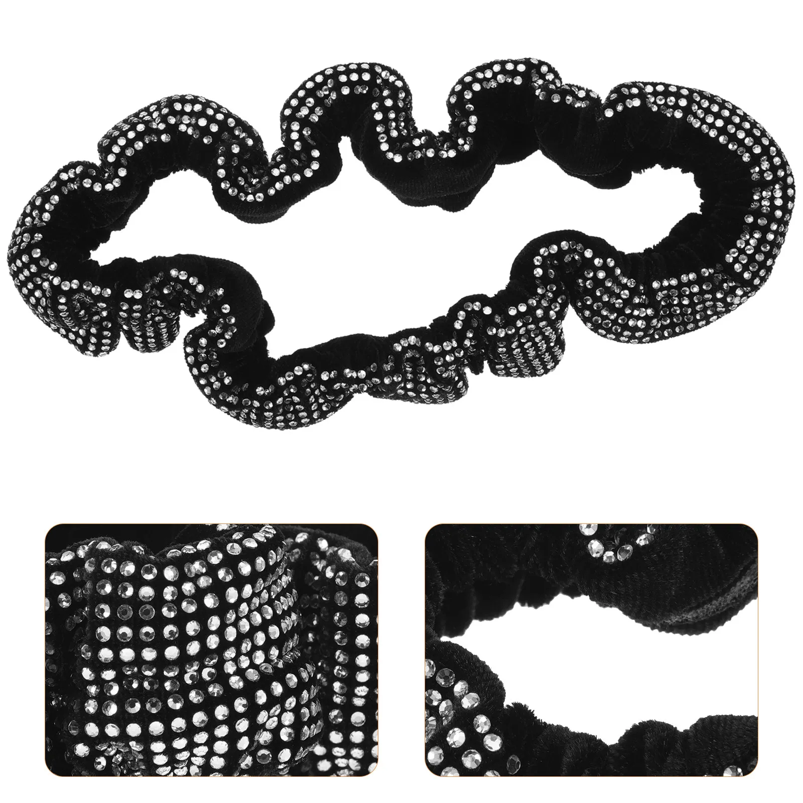 

Стильная черная накладка на зеркало заднего вида автомобиля со стразами, блестящие аксессуары для интерьера для женщин, ослепительное декоративное украшение края зеркала