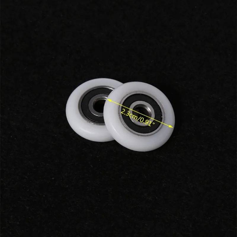 2 Pcs Bath cabinet roller wheel shower room accessories bearing roller wheel 19mm/22mm/23mm/25mm/27mm rollers for sliding door