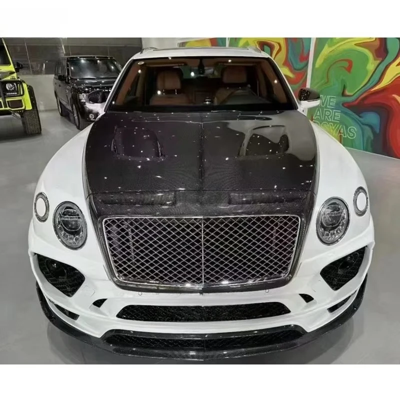 New MSY-style semi-wet carbon fiber car bumper spoiler body kit with clips for Tycoon upgrade to design