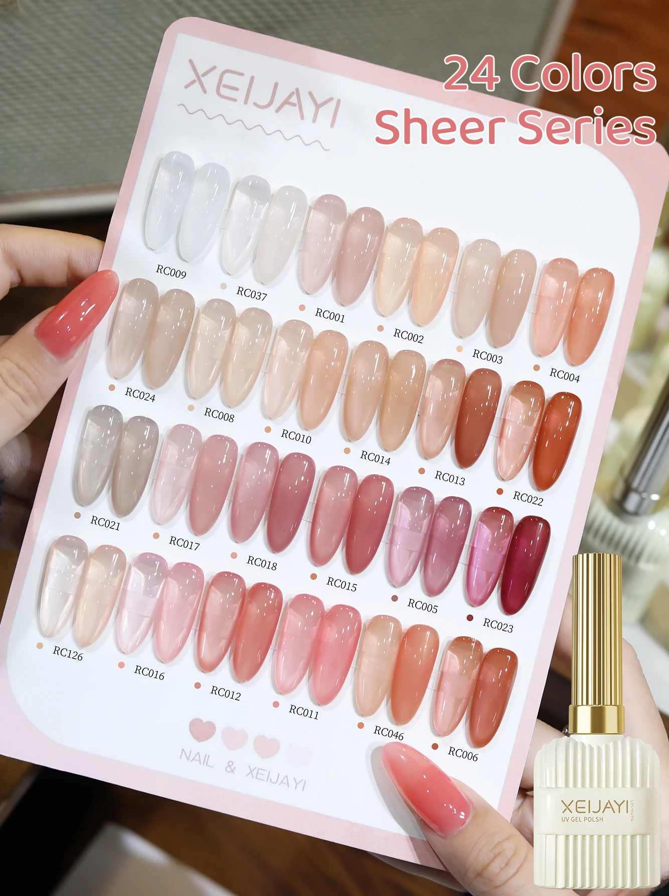 1PC 15ML Ice Pink Gel Nail Polish , Summer Popular Color Gel Varnish Nail, Soak Off UV/LED Gel Polish For Home Salon