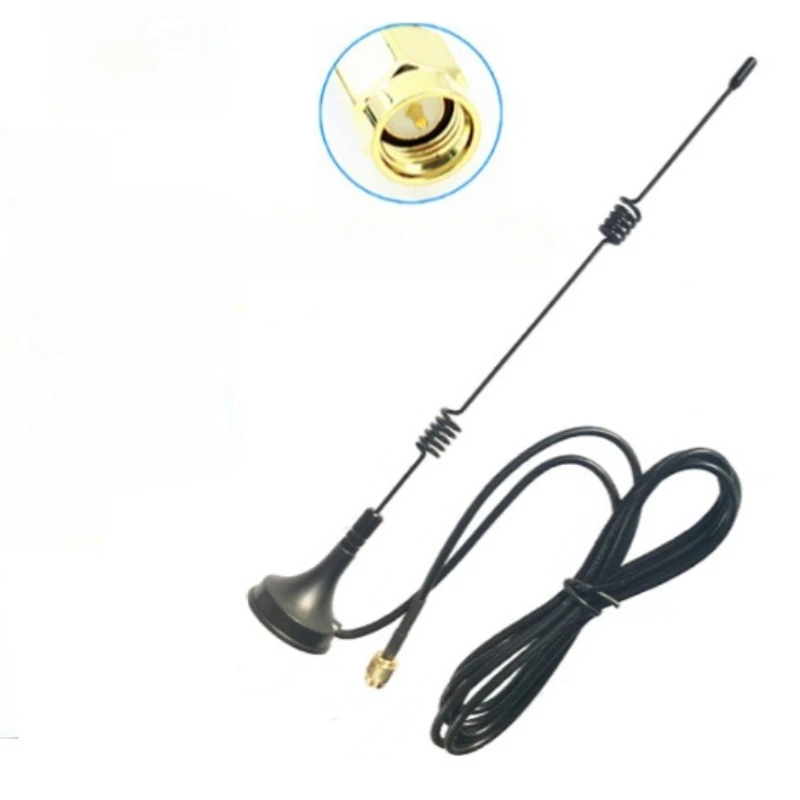 8dbi WIFI Antenna 2.4G antenna RP SMA Male RG174 with Magnetic base for Router Camera Signal Booster