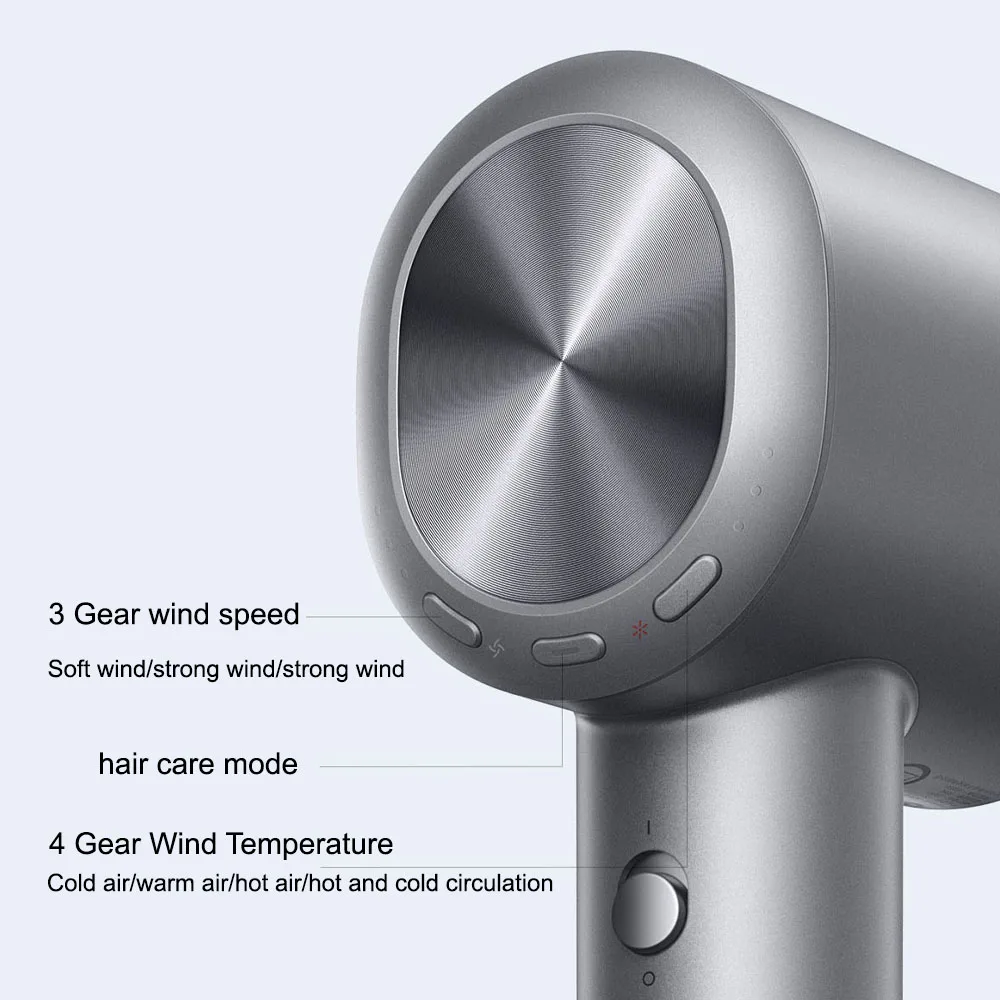 XIAOMI MIJIA High Speed Hair Dryer H701 Water Ion 65m/s Wind Speed 220V Professional Hair Care Quick Drye Negative lon HairDryer