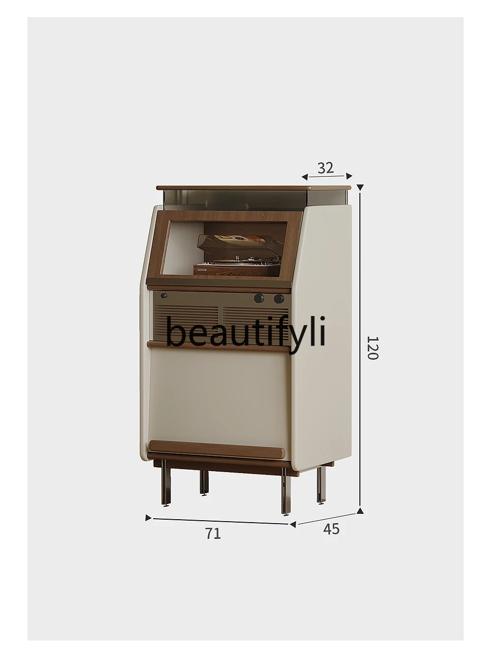 French retro cherry solid wood magazine cabinet home study living room bucket cabinet medieval bookcase storage locker