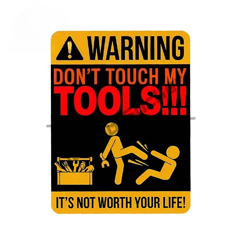 

Do Not Touch My Tools Car Stickers Popular Simple Warning Sign Car Body Decals Great Sunscreen Car Door Protector