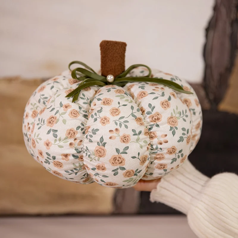 Süßes Kawaii Zartes Kürbis Süßes Romantisches Baumwollplüsch-Liebeskissen Schöne weiche Pflanze Gefüllte Puppe Dekor Wurfkissen Halloween