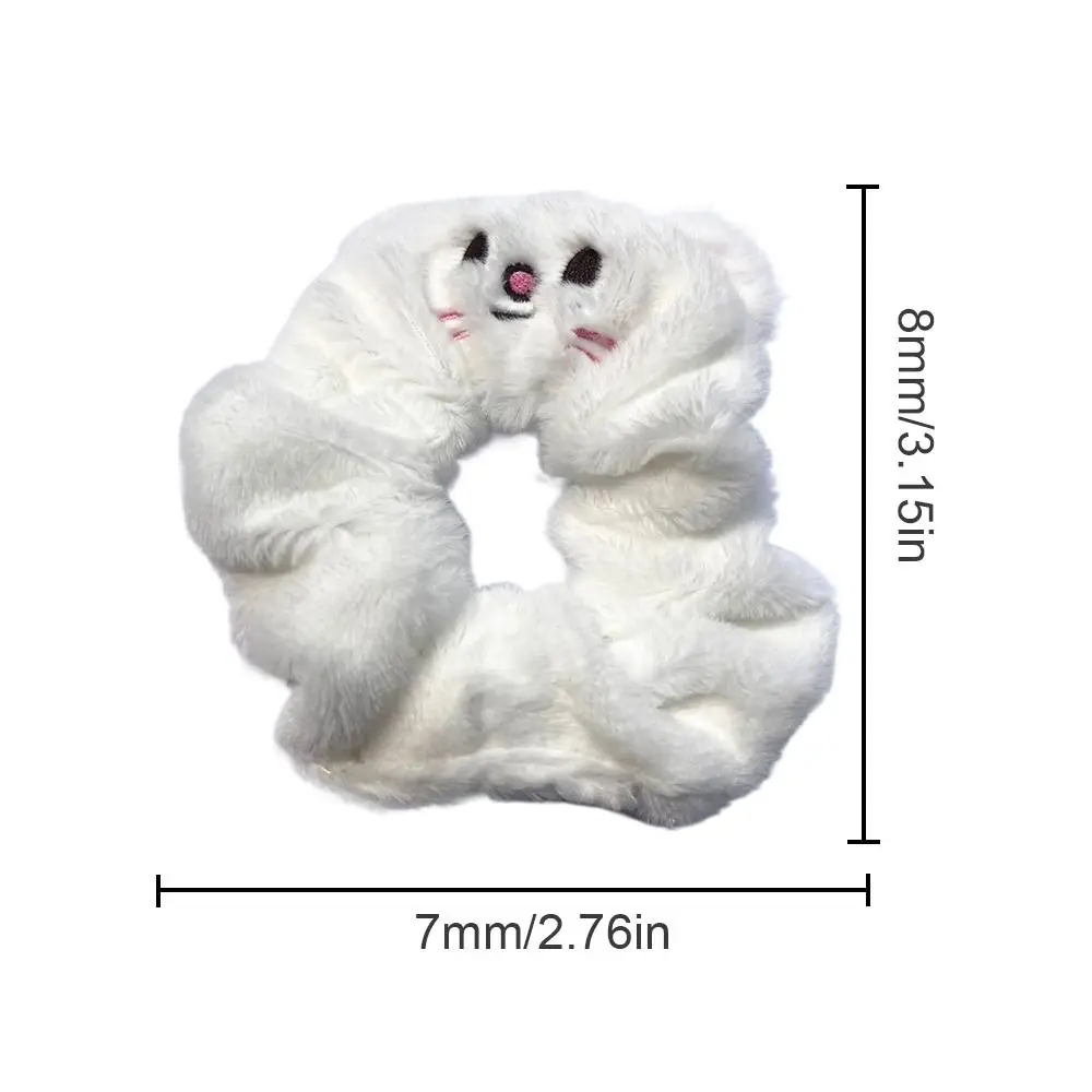 Cartoon Fabric Rabbit Hair Rope Elastic Knotted Rabbit Ears Hairband Hair Accessories Solid Colors Headwrap for Women