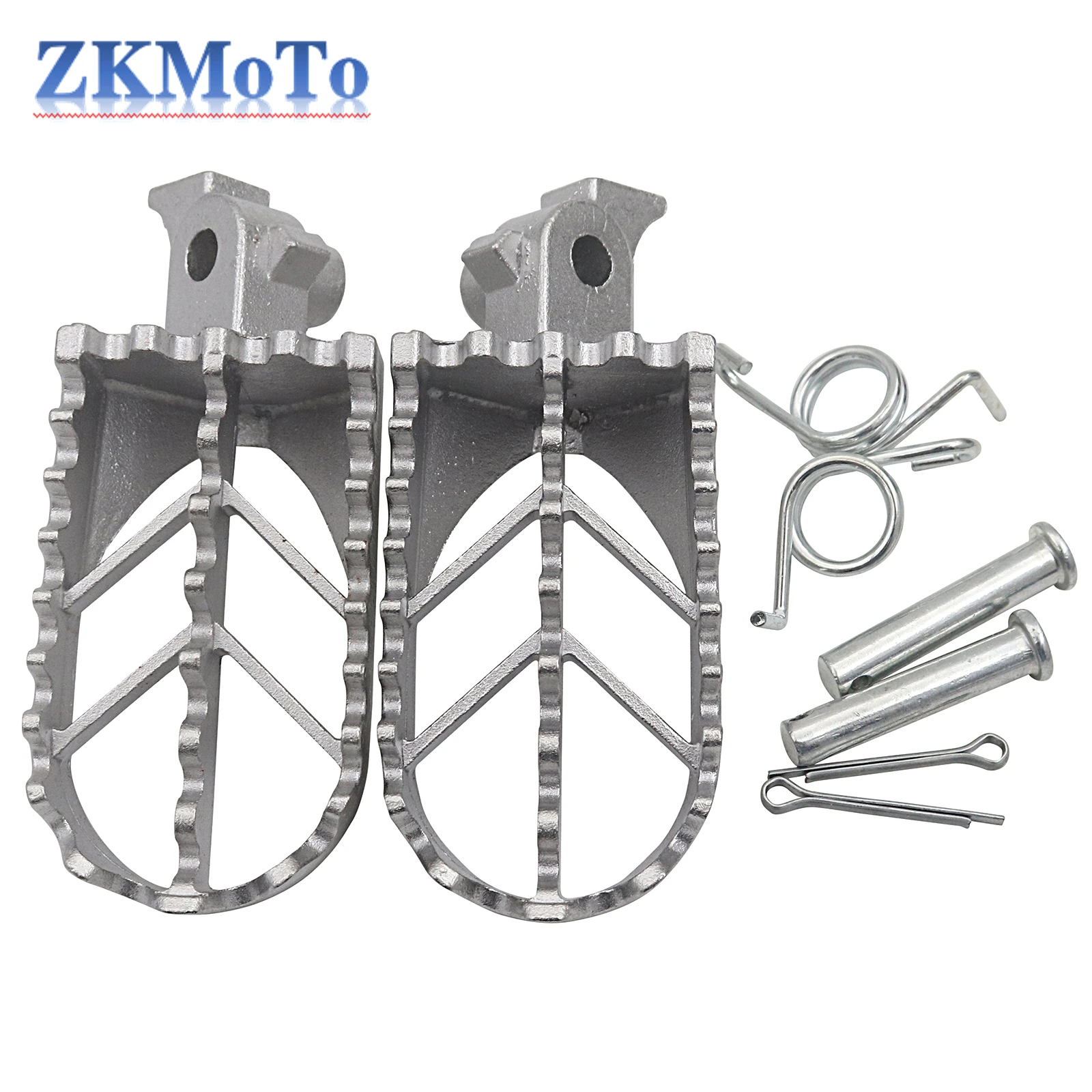 For Honda XR50R CRF50 CRF70 CRF80 CRF100F XR 50R XCF 50 70 80 100F Motocross Universal Stainless Steel Foot Rest Pegs Footpegs