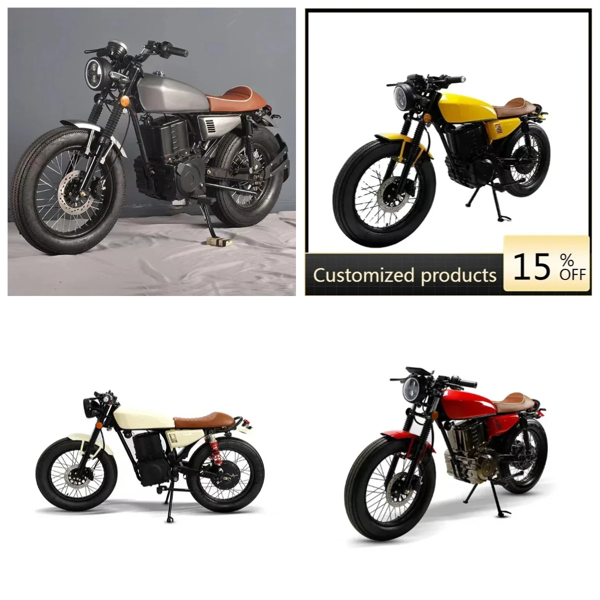 

STLF Luyuan MotorcycleChinese Retro Electric Motorcycles Off-road Retro Motorbike Electric Scooter Electric Bicycle Motorbike