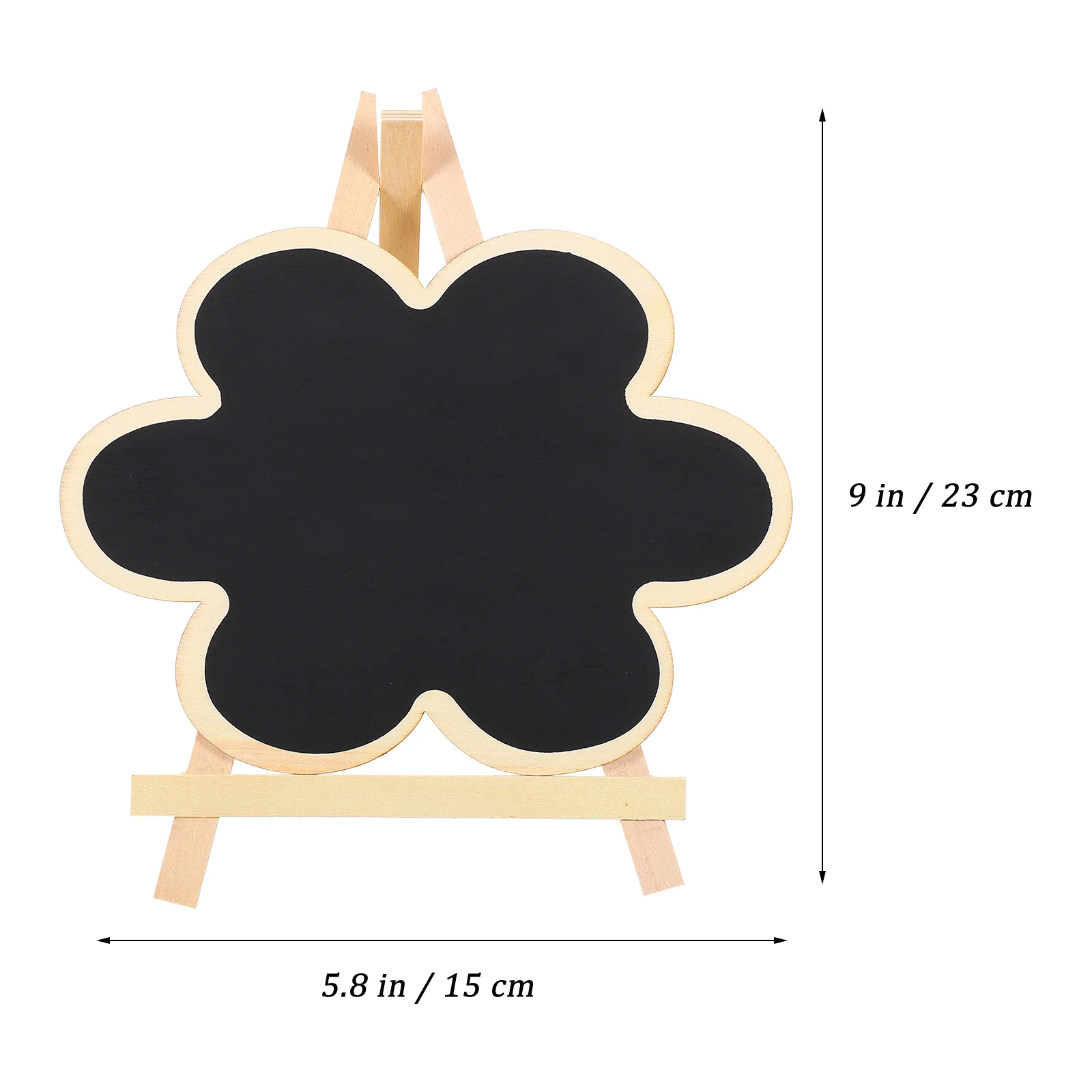 Mini Chalkboard Sign Vertical Wood Tabletop Base Stand Decor Home Gift Photo Prop Writing Notice Display