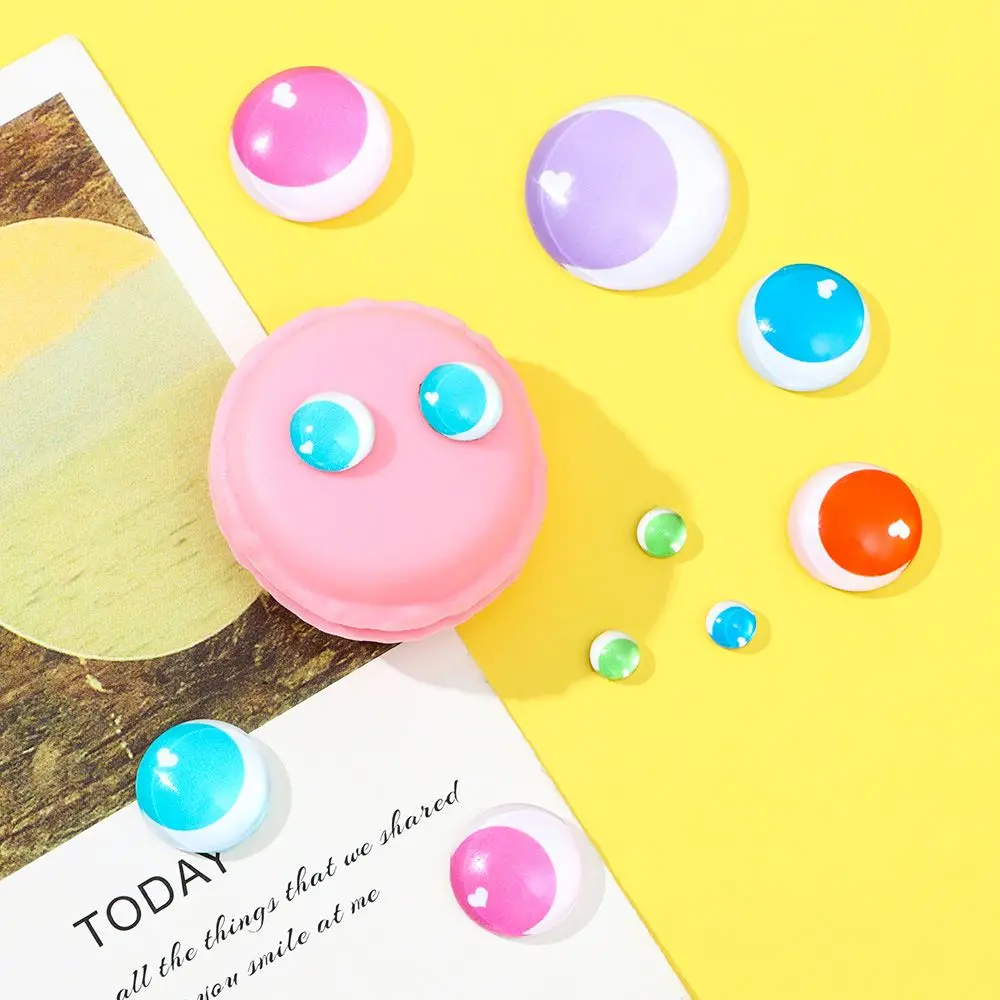 50PCS 6/10/16/20/25mm Doll Eyes Photo Round Glass Cabochon Diy Flat Back Handmade Jewelry Findings Craft Dolls Accessories