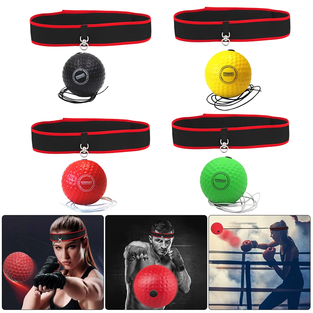 Boxing Training Ball Boxing Ball MMA Gear Improve Speed with Adjustable Headband Kids Boxing Equipment Great for Reflex Accuracy