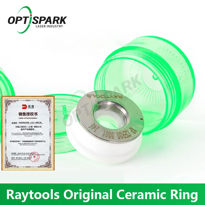 OPTISPARK Laser Ceramic Body Raytools Original Ceramic Ring Jiaqiang Laser Cutting Head Ceramic Ring D32 D28 D19.5