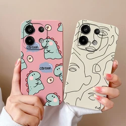 Case For Xiaomi Poco M6 Pro 4G 5G Lovely Dinosaur Pattern Shockproof Phone Cover For XiaomiPocoM6 Shell XiaomiPoco M6Pro Fundas