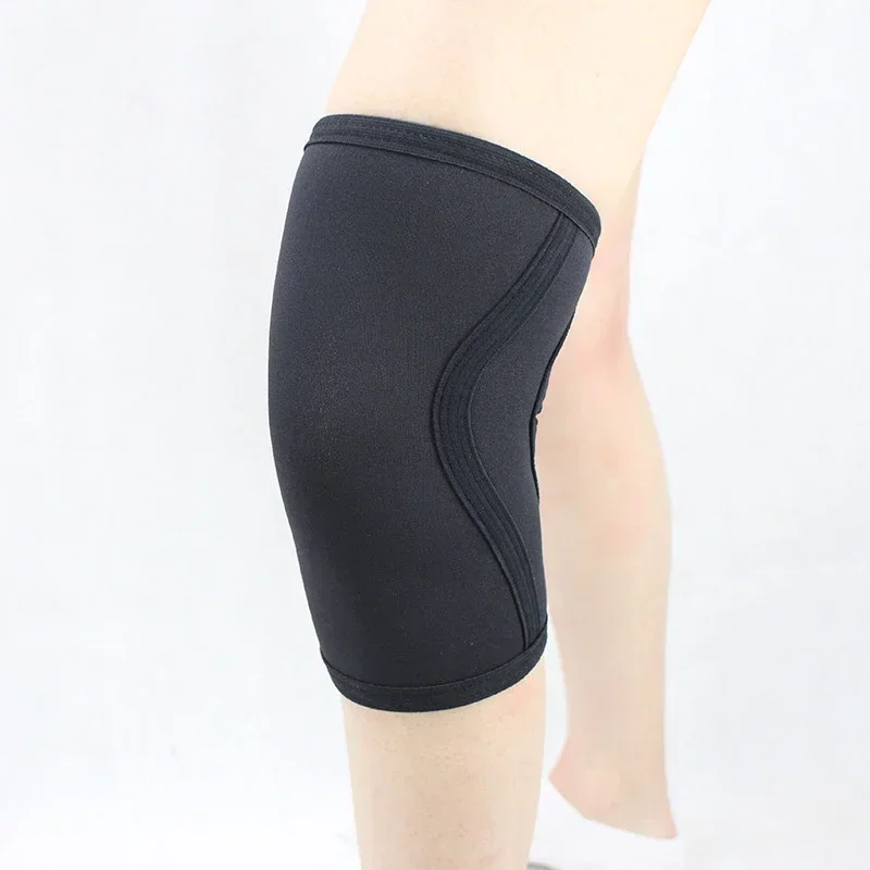 1 Paar Kniebeugen 7mm Knie Ärmel Pad Unterstützung Männer Frauen Fitness studio Sport Kompression Neopren Knies chützer für Crossfit Gewichtheben