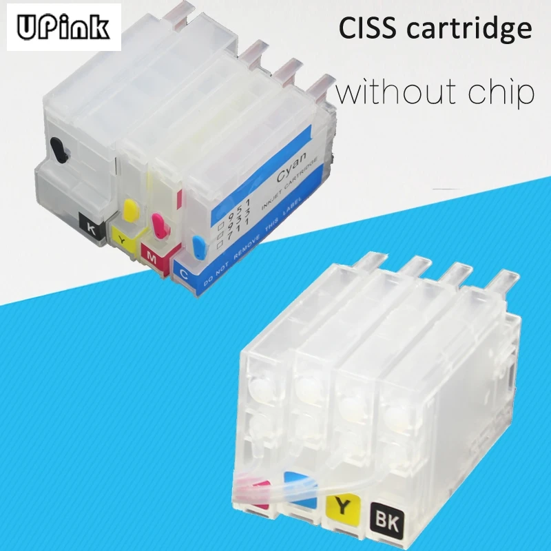 Refillable ink cartridges ciss cartridge for hp950 951 711 932 933 For HP Pro 6100 6600 6700 7100 7110 7610 7612 without chip