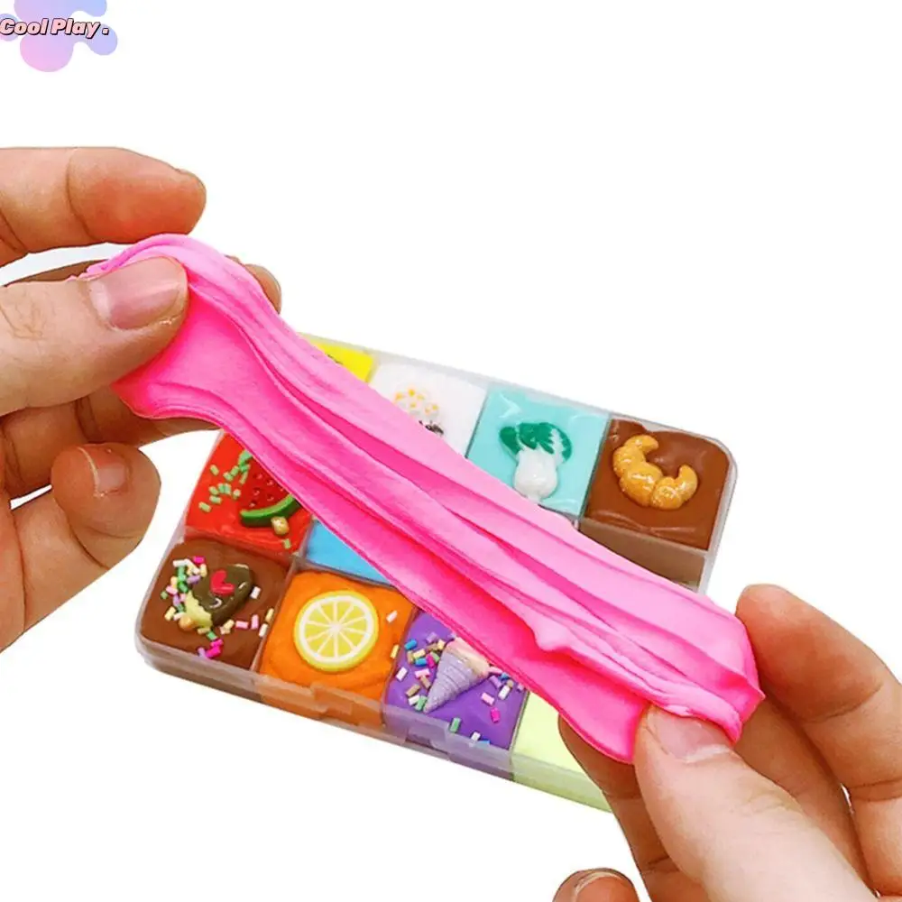 

Mud Modeling Clay Stress Reliever Fruit Platter Diy Creative Clay Diy Fruit Dish Playdough Slimes Toys Soft Plasticine Toy