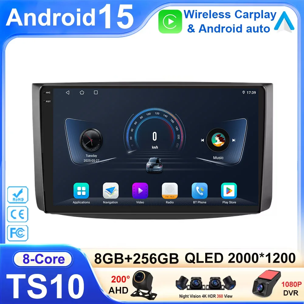 

Car Android 15 Radio For Chevrolet Aveo T250 2006 - 2012 Nexia 1 2020 - 2022 Carplay Multimedia Video Player GPS No 2din DVD 5G