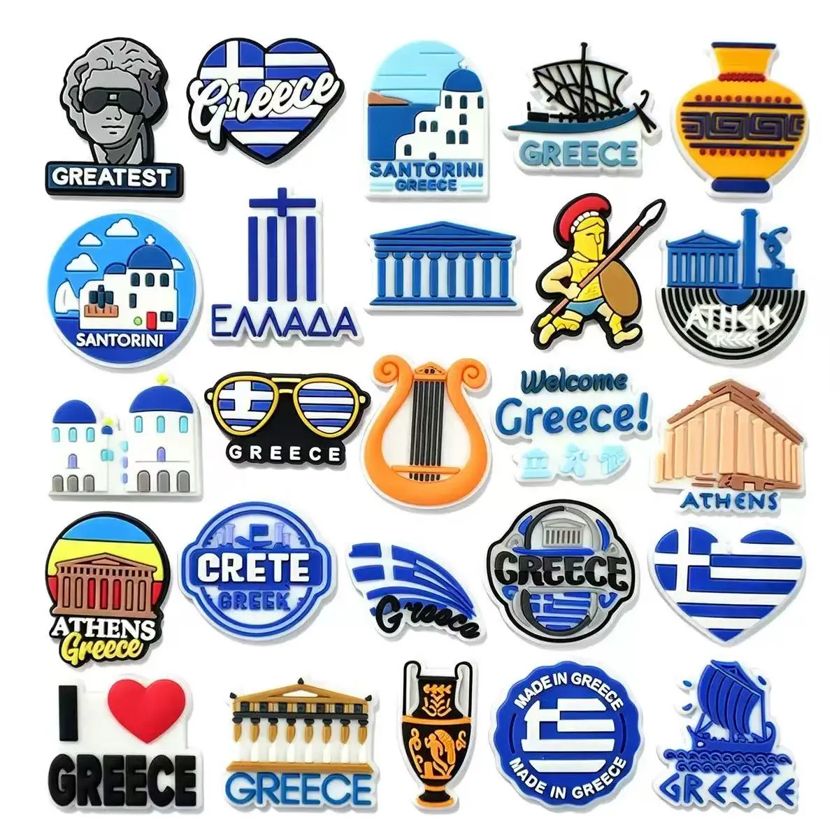 25/50PCS Adornos para Zapatos con Temática de Mitología Griega para Sandalias, Accesorios Decorativos para Zapatos, Gran Regalo para Hombres y Mujeres