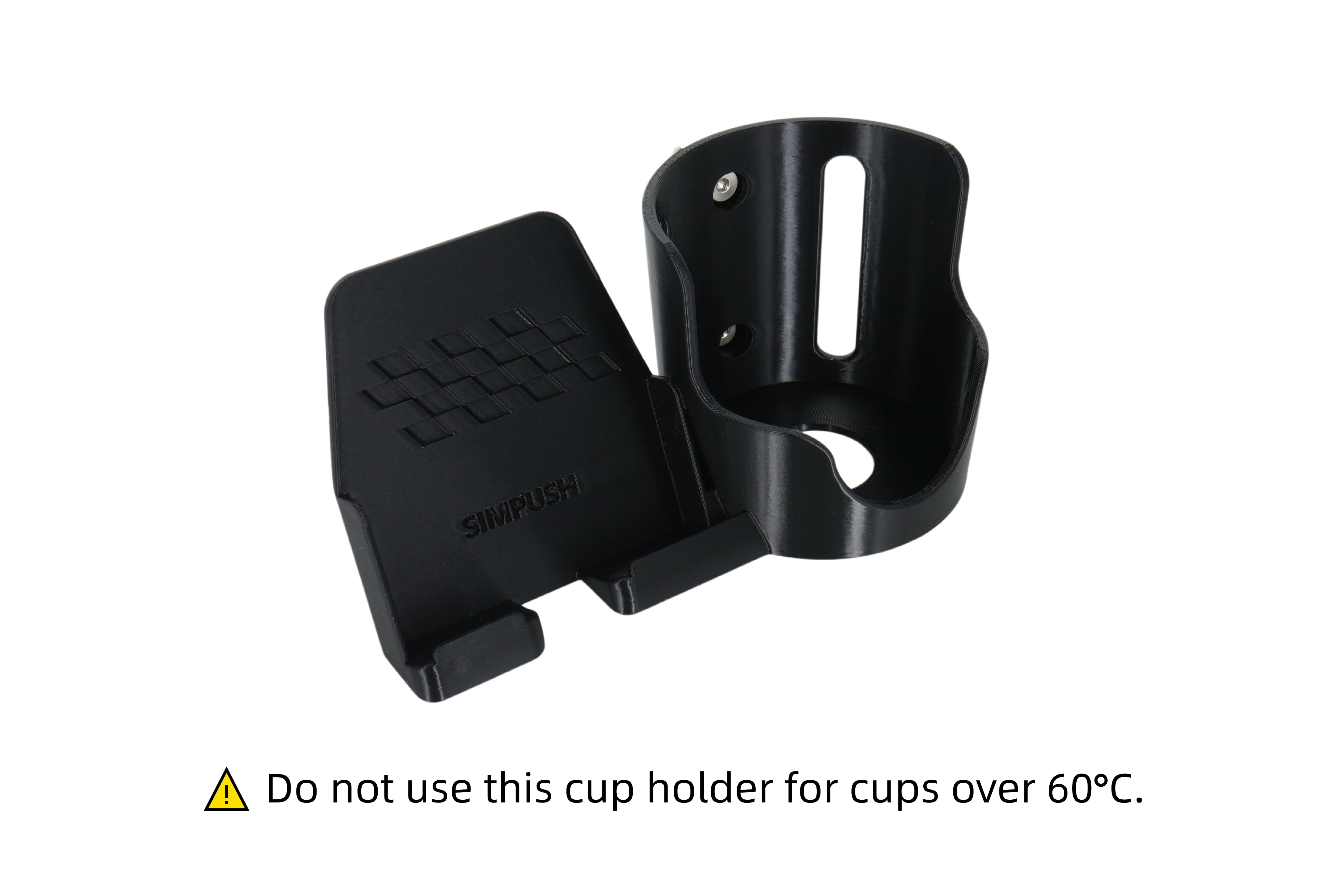 SIMPUSH Aluminum Profile Sim Rig Cup & Phone Holder SIM Racing Simulator Cockpit Water Cup Mount Mobile Support Bracket
