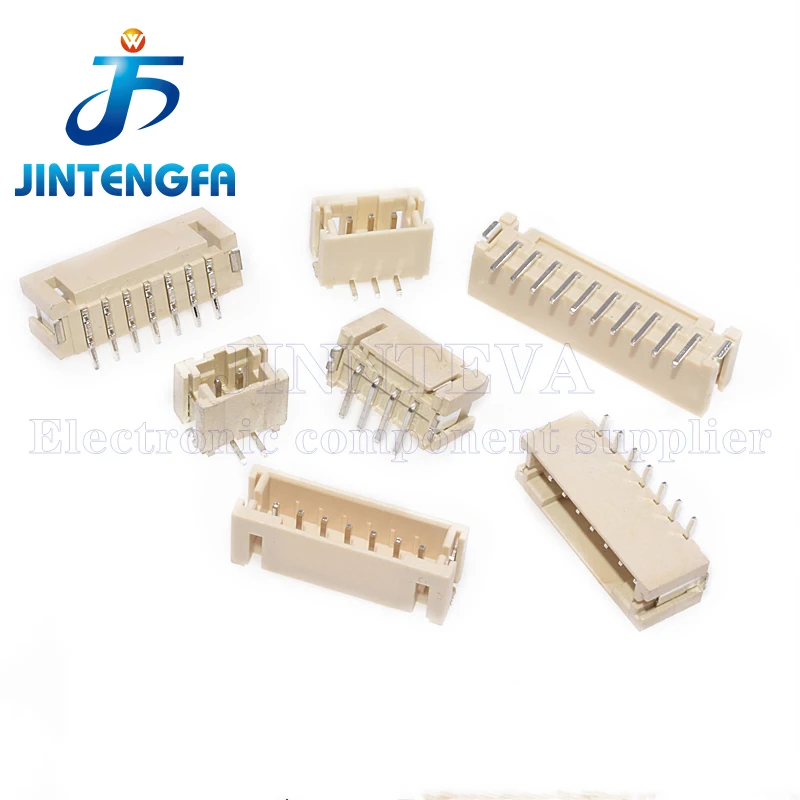 20PCS PH2.0 SMD SMT RIGHT ANGLE Connector PH 2.0MM 2p 3p 4p 5p 6p 7p pin JST Connector Wire vertical Horizontal type Mother seat