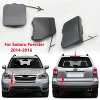 Sin pintar para Subaru Forester 2014 2015 2016 cubierta de gancho de remolque para parachoques trasero delantero de coche tapa de ojo de remolque Color Base