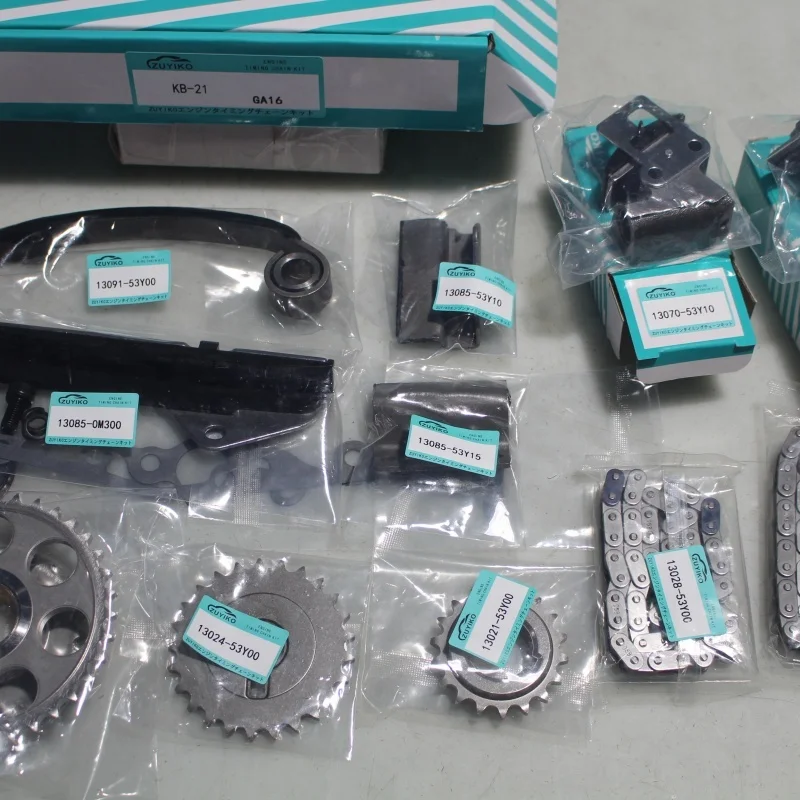 GA15 GA16 Timing Chain Kit for nissan Sunny Pulsar Skyline Vanette GA14DE GA15DE GA16DE Engine 13028-53y00 13070-53y00 KB-21