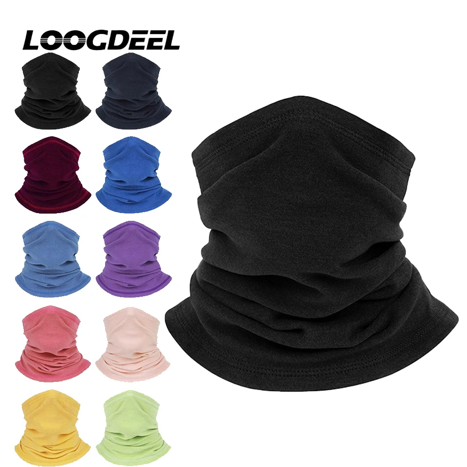

LOOGDEEL ветрозащитный утолщенный бархатный шарф для лица дышащая эластичная уличная велосипедная лыжная маска для шеи зимняя теплая маска для лица