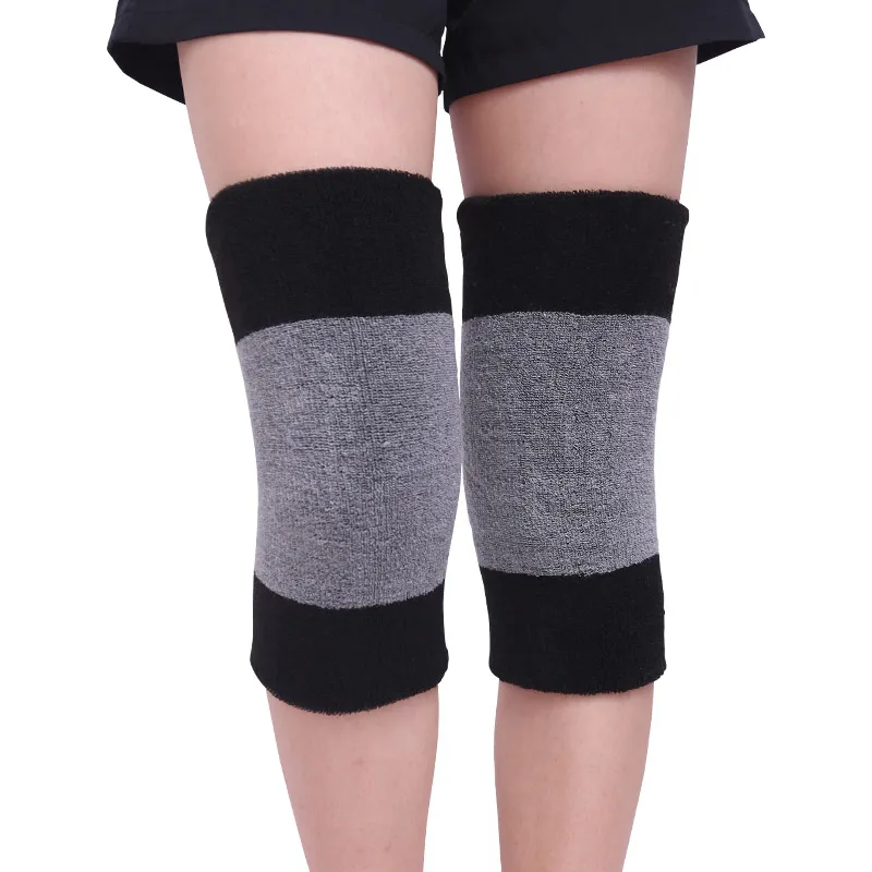 1Pair = 2PCS Women Men Winter Knee Warmers Sleeve Leg Wool Cashmere Thicken Legging Stocking Warm Thermal Ski Cycling Knee Brace