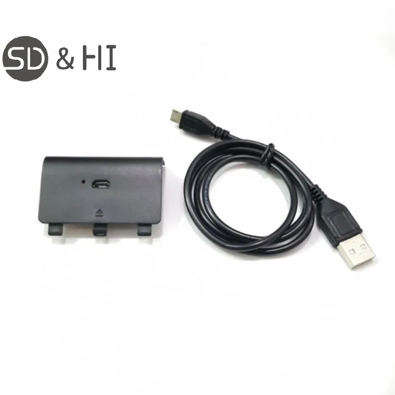 2400mAh Rechargeable Backup Battery Pack With USB Cable For XBOX ONE Controller Wireless Gamepad Joypad Replacement Batteries