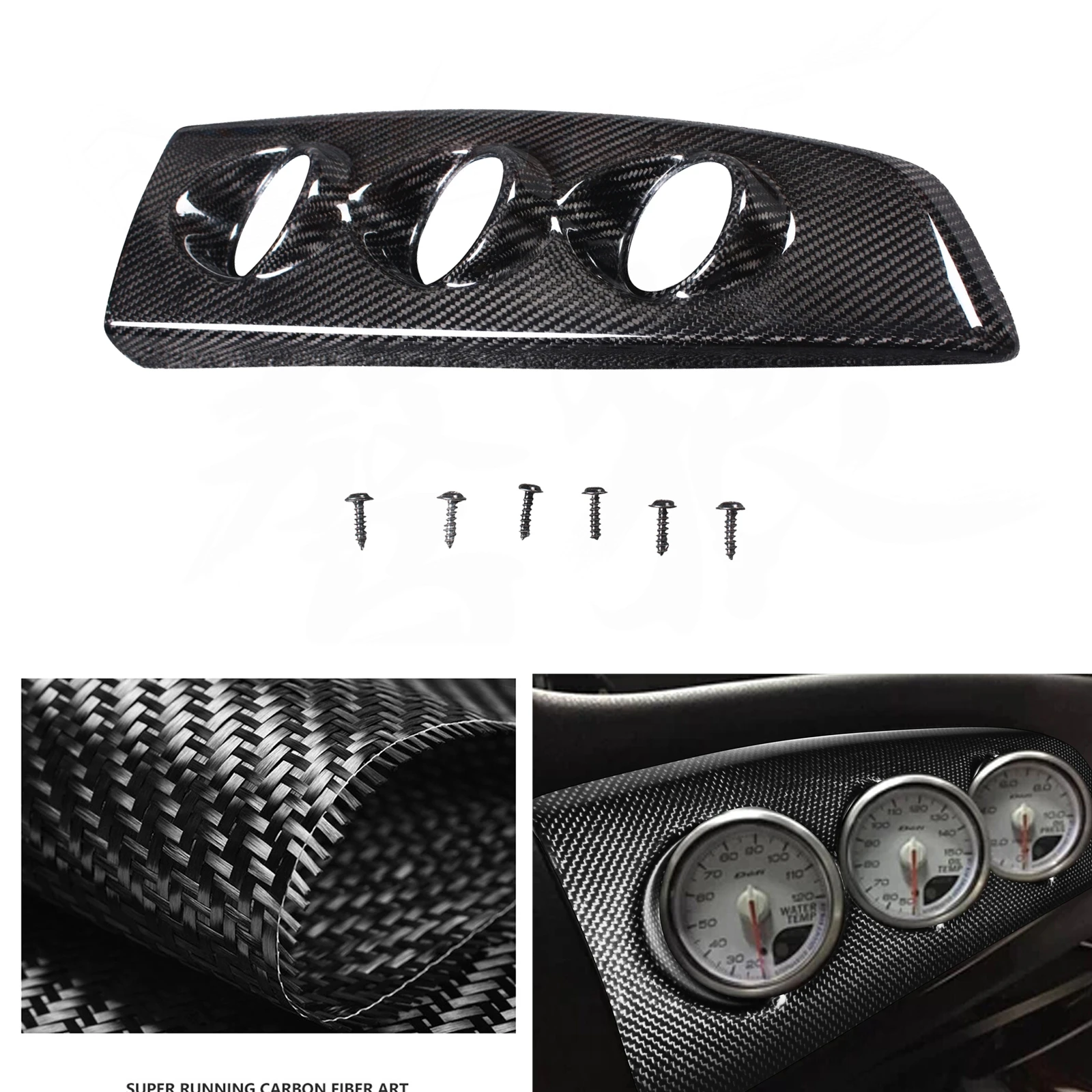 Car Dashboard Hole Cover Trim Dash Board Gauge Pod Panel Frame For Toyota FT86 GT86 / Scion FR-S / Subaru BRZ 2012-2020