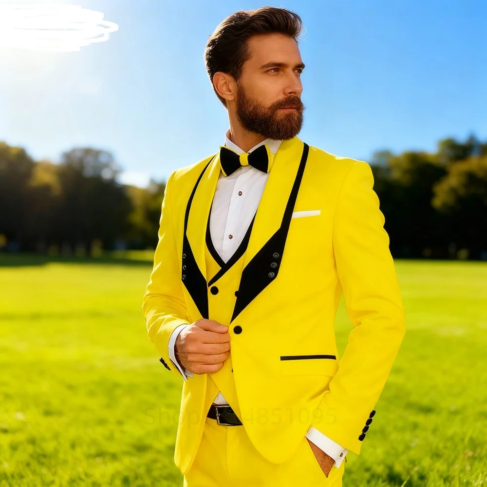 

Latest Coat Vest Pant Designs Royal Blue Men Wedding Suit Shawl Lapel Formal Groom Tuxedo Wedding Suit For Men Prom Party Dress