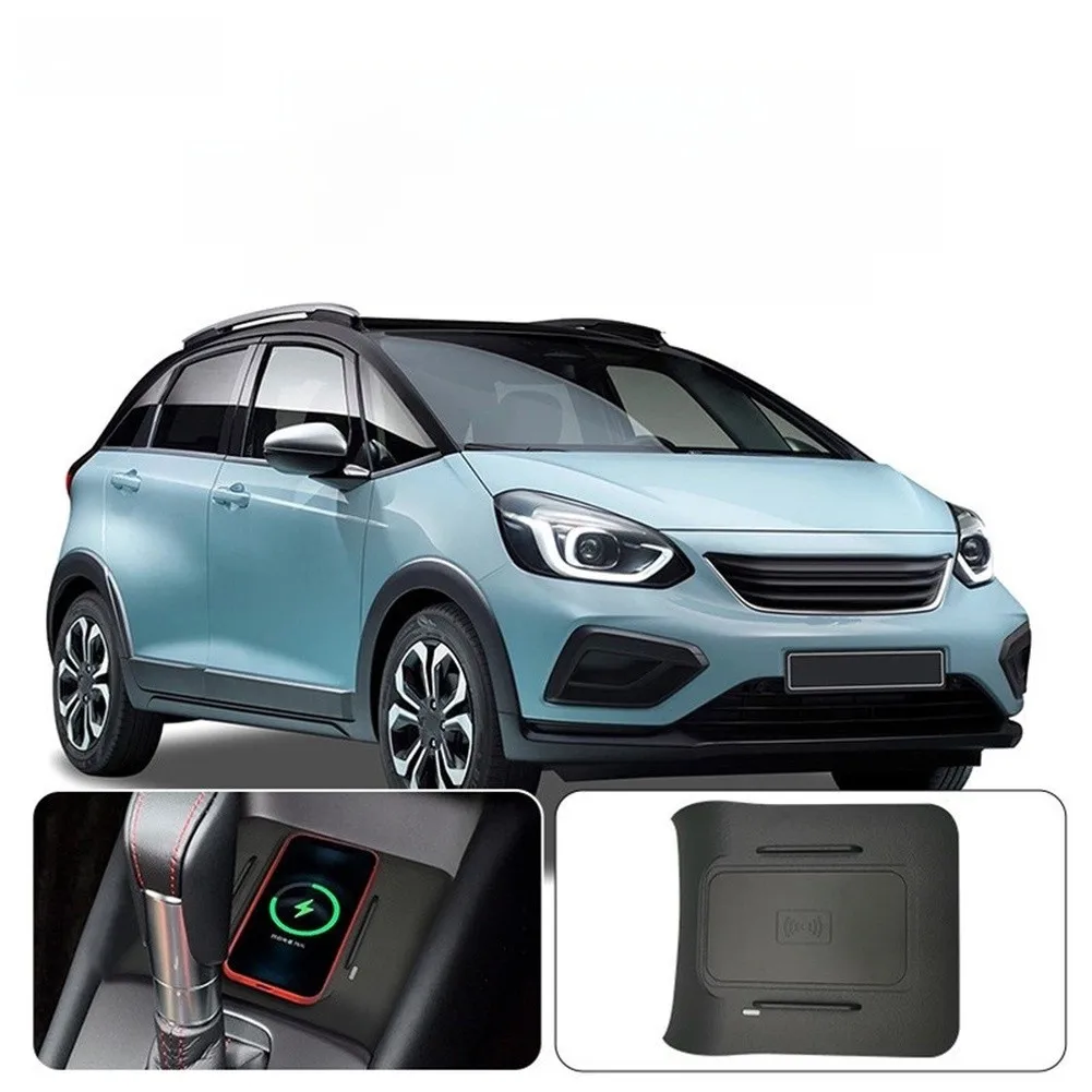 Car Fast Charging Panel 15W Wireless Charger Special For Honda Fit For Jazz 2019-2024 Electrical Equipment