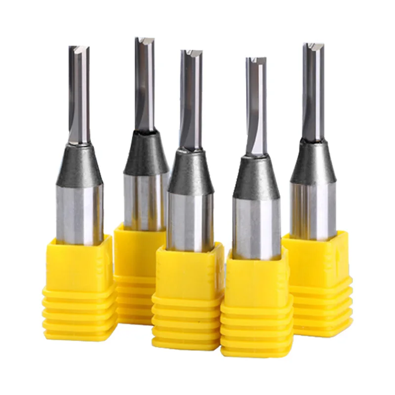 

1 Pieces 1/2 Shank TCT 2 Flutes Straight Endmill Woodworking Router Bit CNC Cutters Trimming Slot Bits Milling Cutter for Wood