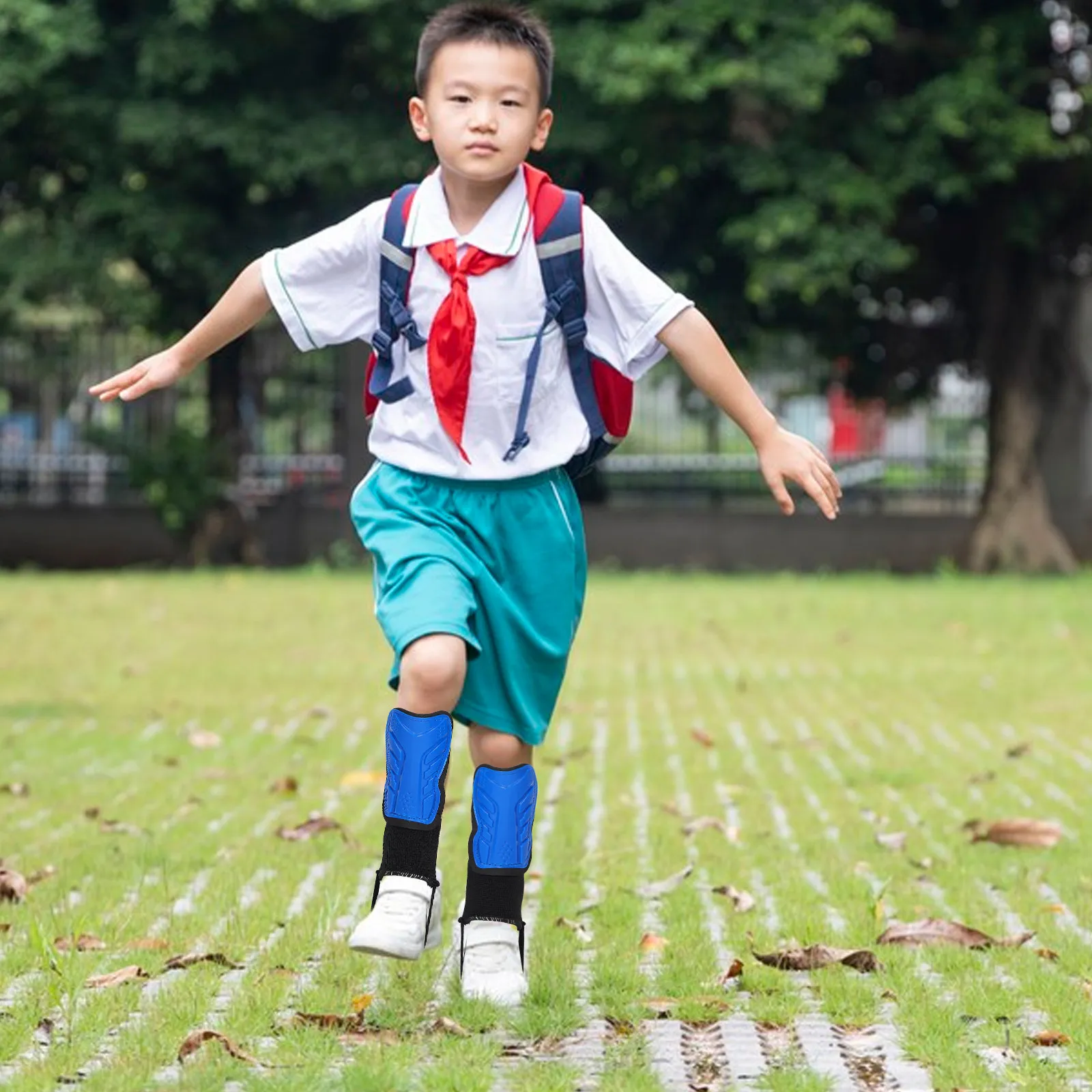 

1Pair Soccer Shin Guards Ankle Protection Youth Leg Guard Comfortable Fit Full Calf Coverage Soccer Protective Gear