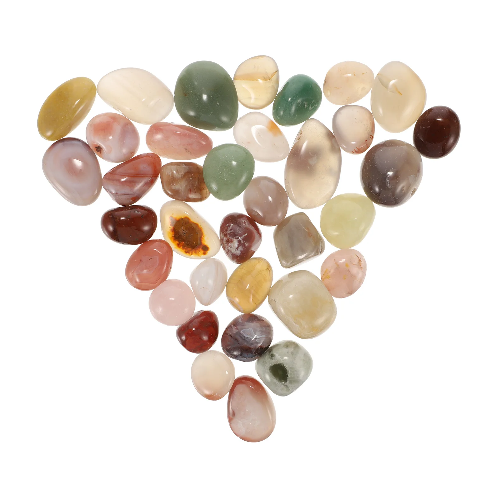 500 جرام حوض السمك الأحجار الملونة الطبيعية مصقول لامعة وعاء النبات الأحجار اناء للزهور الديكور المشهد الحصى زهرية حشو