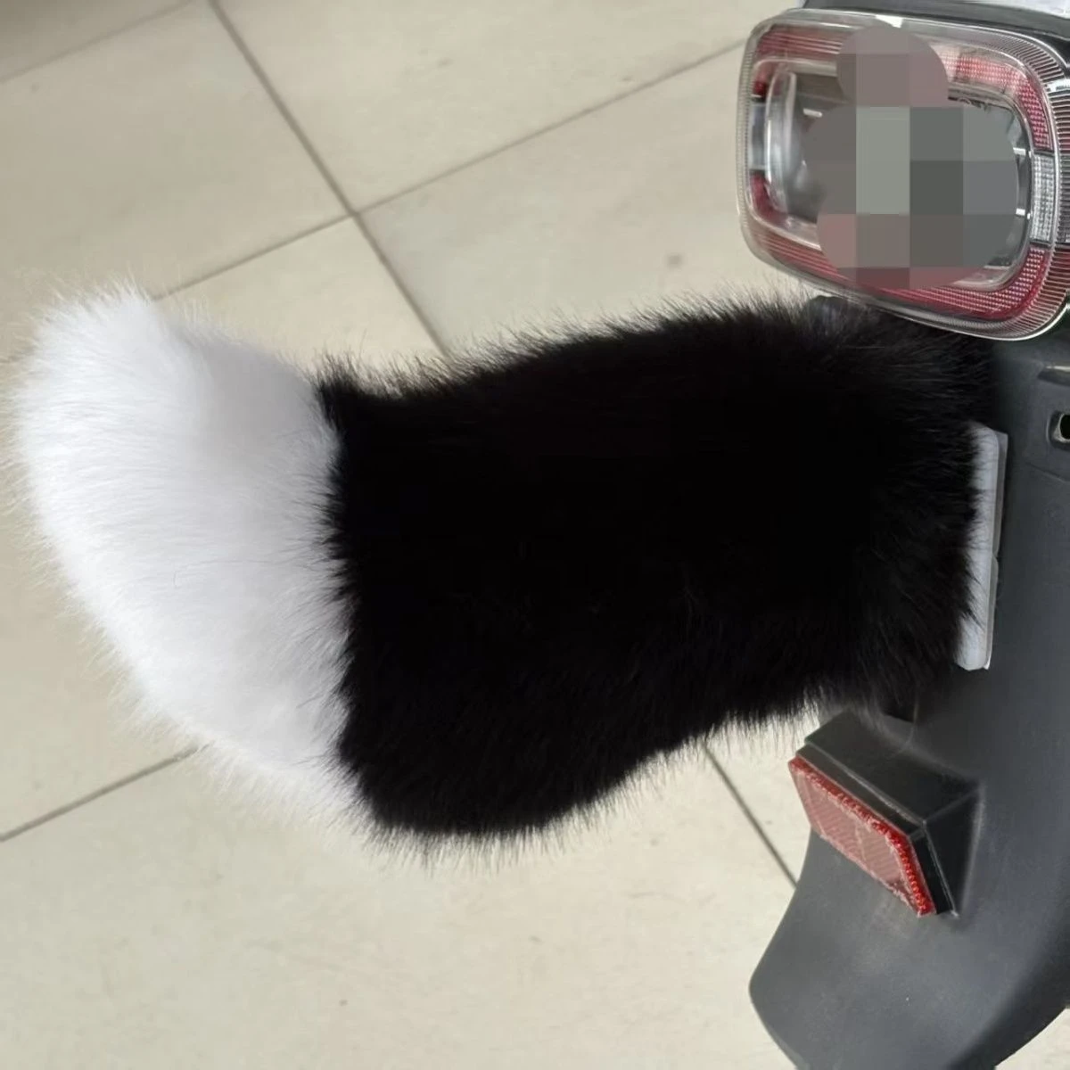 Car Motorcycle Control Electric Fox Tail Decor Removable Plush Car Motorcycle Decoration Funny Cosplay Animal Ornament