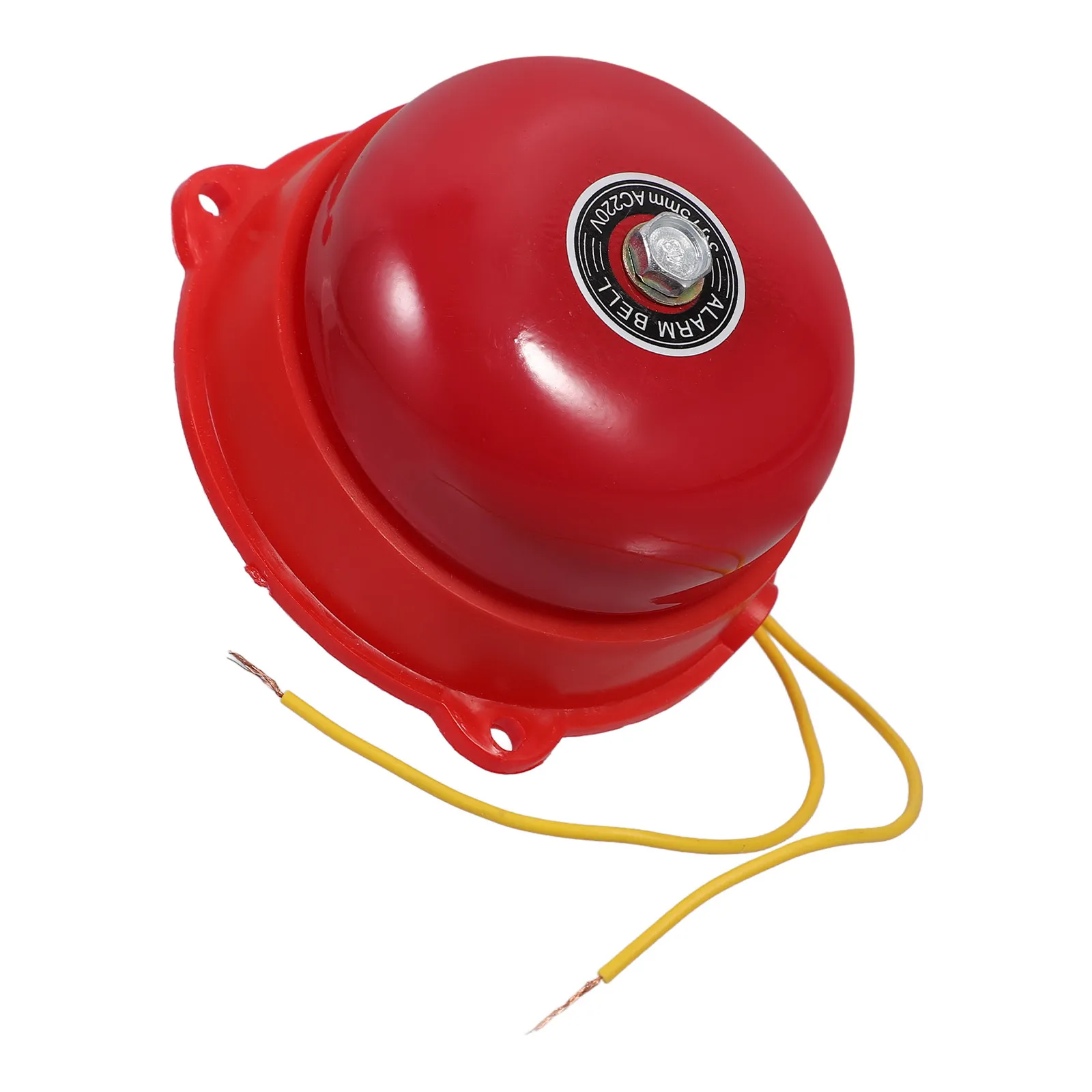 

Красный 3-дюймовый 220В пожарный сигнальный звонок: ручной электрический оповещатель для дома, школы, станции, аварийной эвакуации, с громким звуком и сигнализацией о дыме