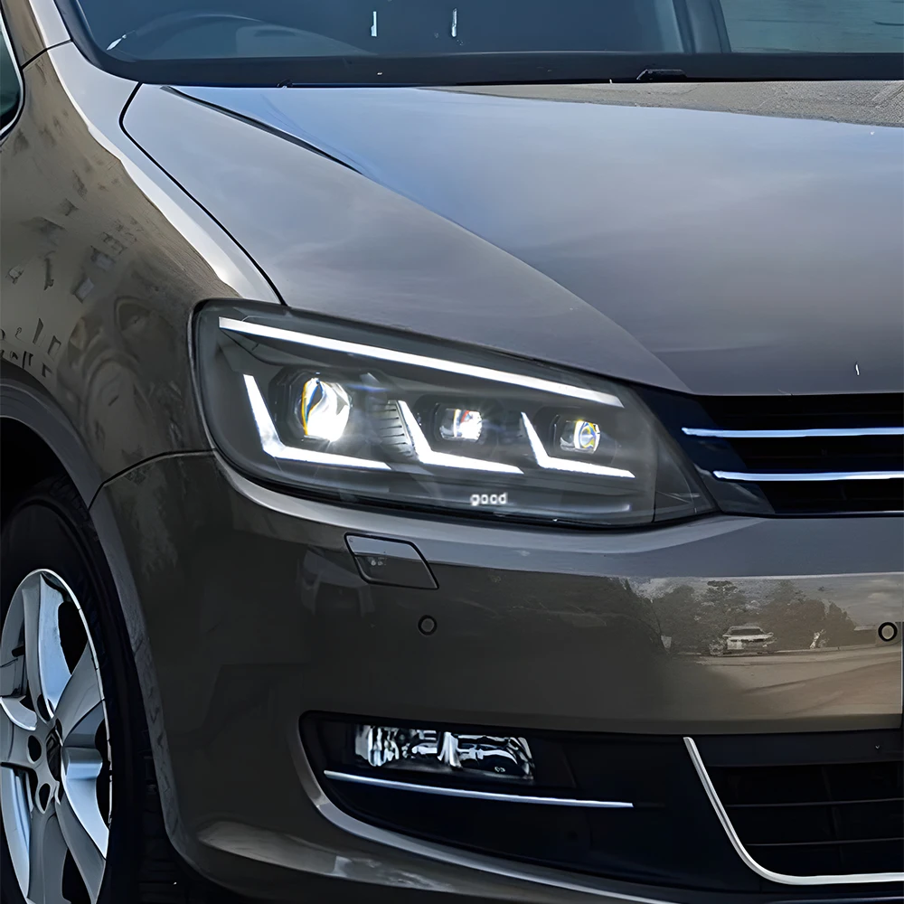 

Для Volkswagen Sharan 2012-2018 передние фары, светодиодные автомобильные фары в сборе, обновление новых инструментов и аксессуаров для проекционных линз