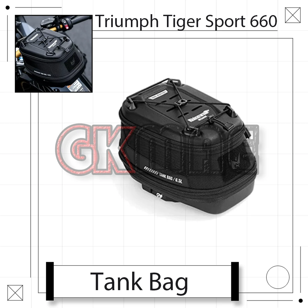 For Triumph Tiger Sport 660 Motorcycle Magnetic Quick Release Tank Bag Riding Bag Wear-resistant Tool Storage Bag