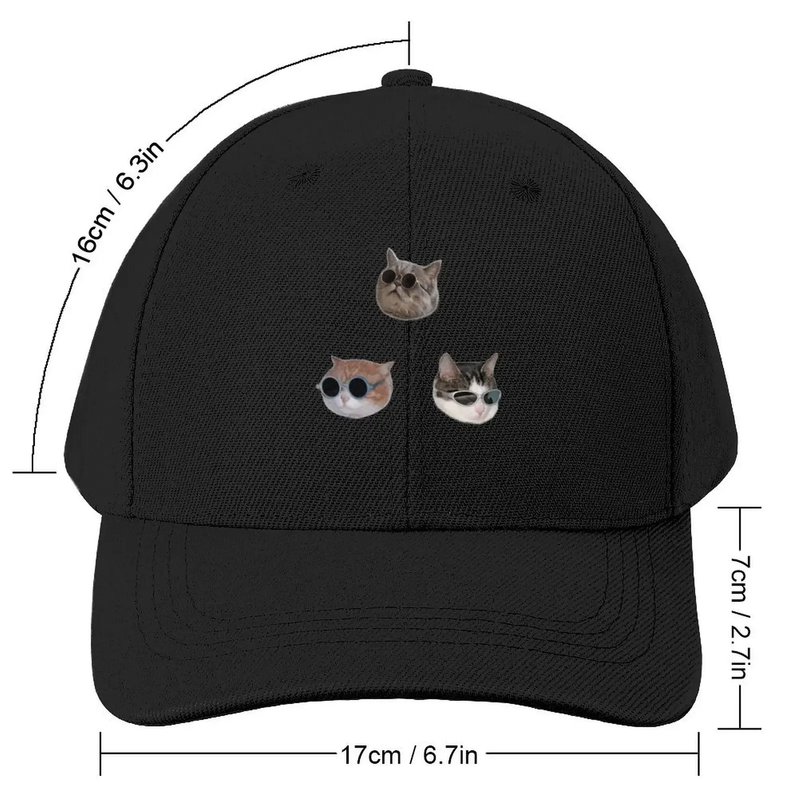 Cool Kitties Sticker-pack Baseball Cap Ball Cap Fishing cap Beach Bag Military Man Ladies Men's