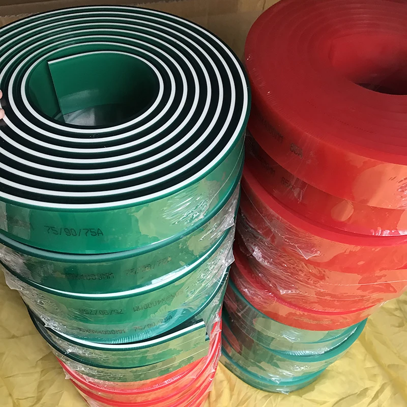 

Free Shipping! Low Price Screen Printing Squeegee Blades 35mm*7mm*4M Flat-shaped 80A Hardness