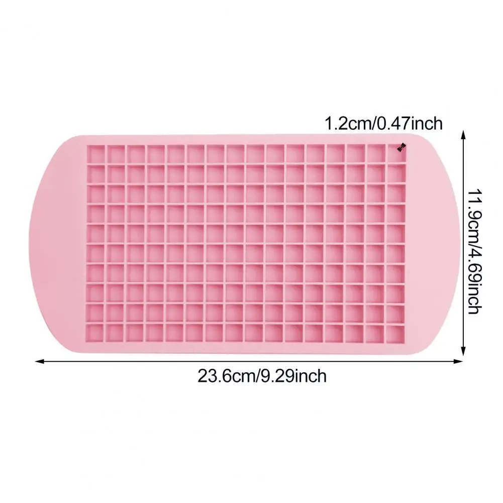 160 Grids 350ml Ice Tray Silicone Mini Ice Cube Mould Cubes Visual Sensory Ice Cubes Quick Freezing Easy Deicing DIY Bar Tool