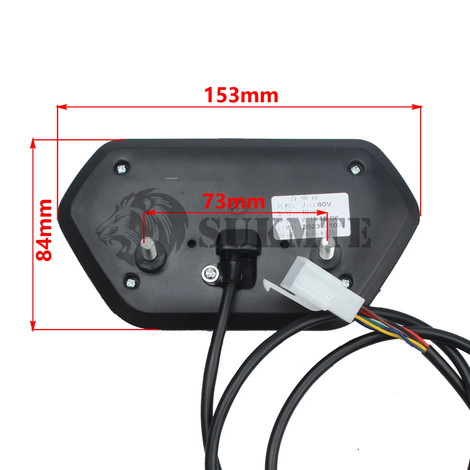 Modified LED Display Dajiang Meter 48V60V72V Mileage and Speedometer for Citycoco Accessories parts