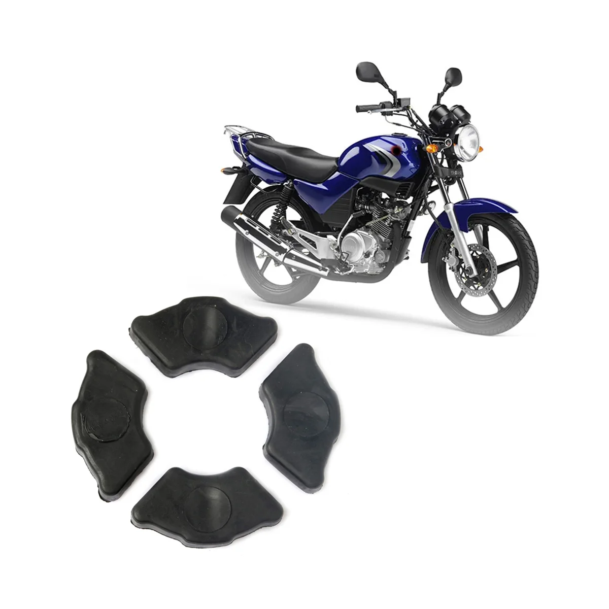 4Pcs Motorcycle Rear Hub Wheel Cushioning Rubber Cush Damper Spare for YAMAHA YBR125 YBR YB 125 JYM125 Buffer Rubber